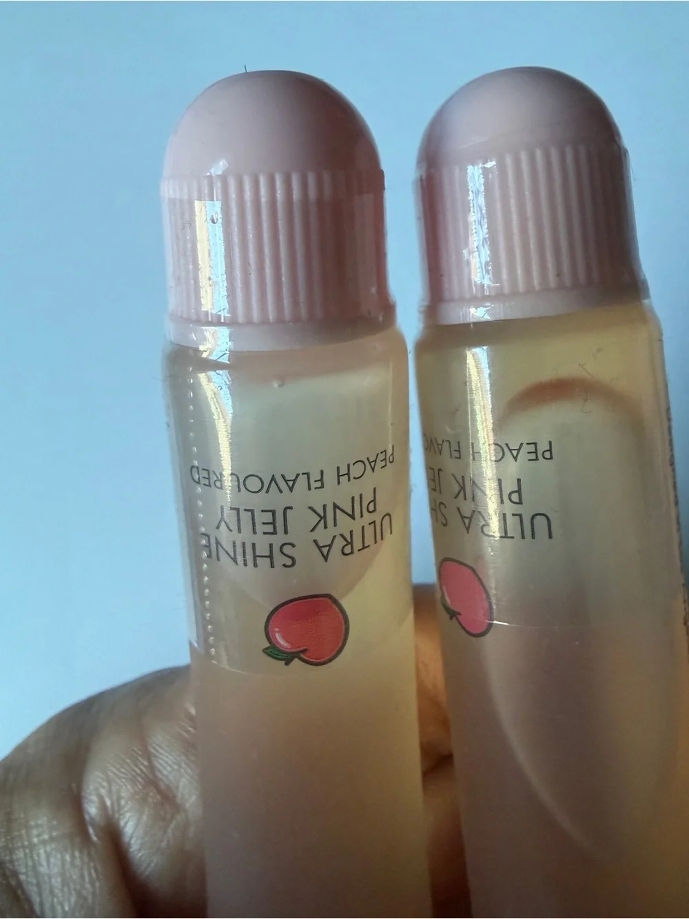 Cherimoya Max MakeupUltra Shine Pink Jelly Lip Gloss Peach & Strawberry 3 Pack